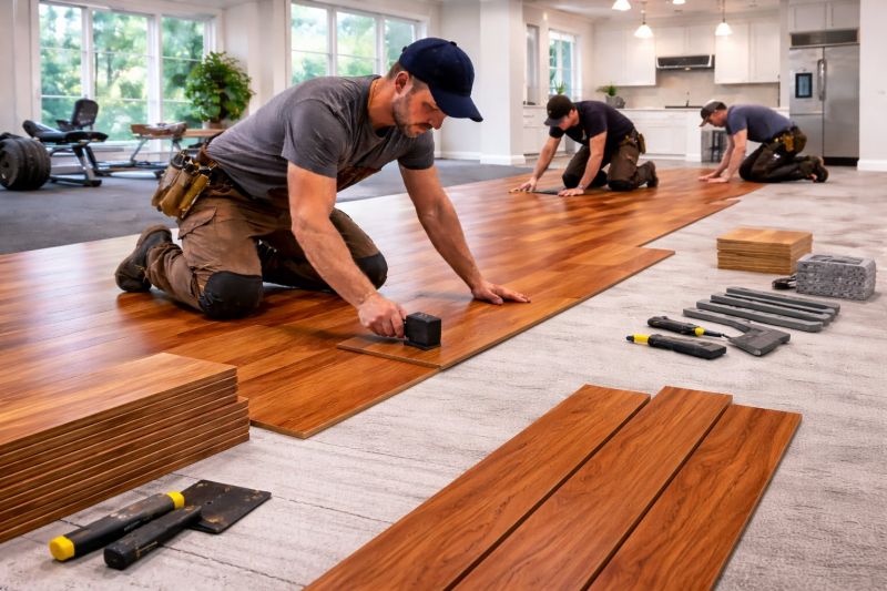 Cherry Floor Installation in Ida, MI