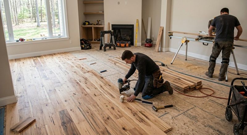 Hickory Floor Installation in Ypsilanti, MI