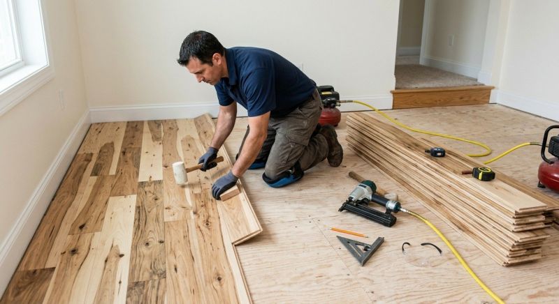 Hickory Floor Installation in Ypsilanti, MI