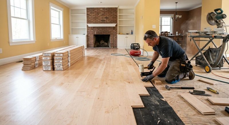 Maple Flooring Installation in Willis, MI
