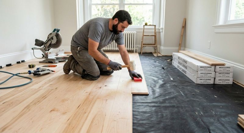 Maple Flooring Installation in Wyandotte, MI