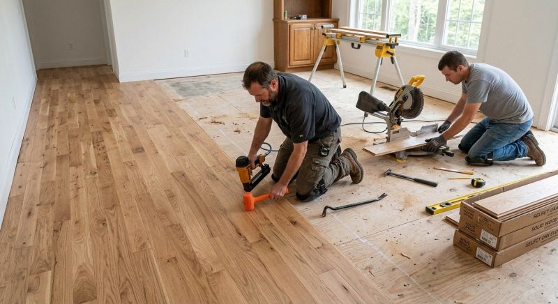 Oak Floor Installation in Belleville, MI