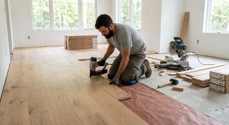 Oak Floor Installation in Pinckney, MI