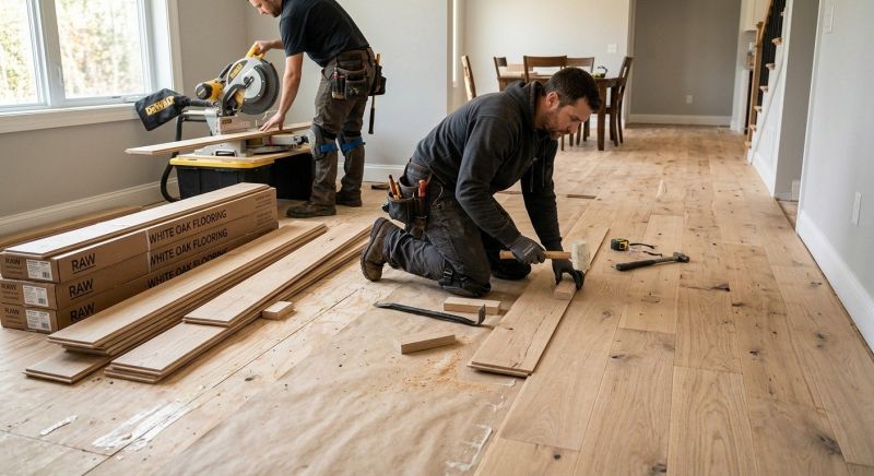 Oak Floor Installation in Plymouth, MI