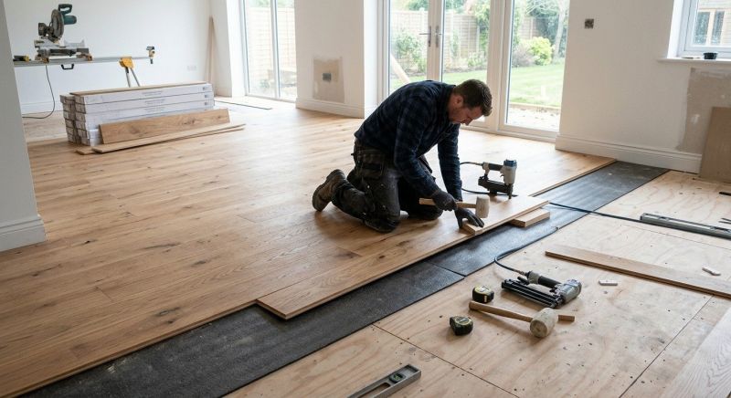 Oak Floor Installation in Redford, MI