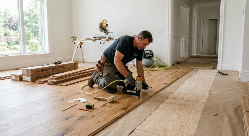 Oak Floor Installation in Tecumseh, MI