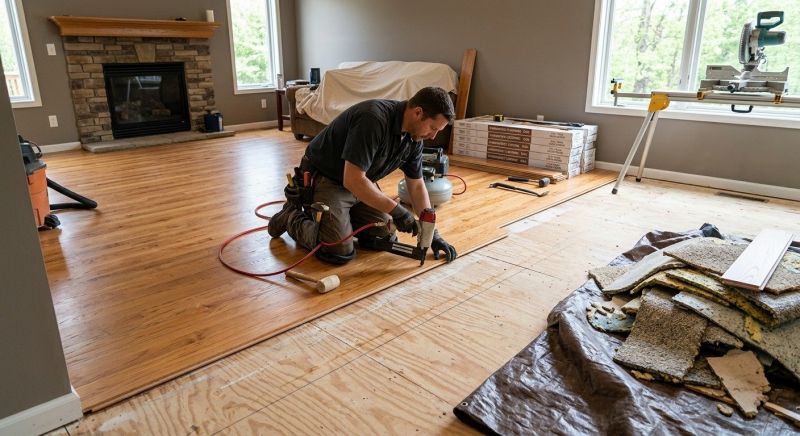 Wood Floor Replacement in Saline, MI