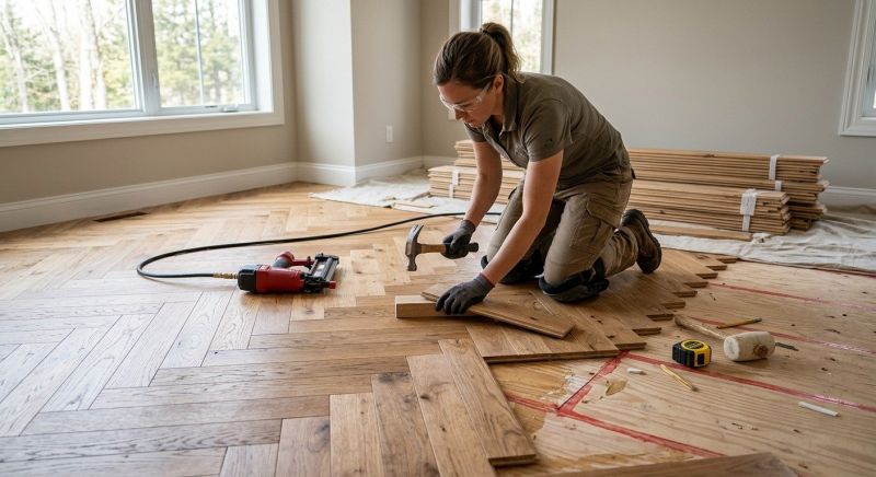Wood Flooring Installation in New Boston, MI
